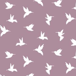 Hummingbird Silhouette in Celestial