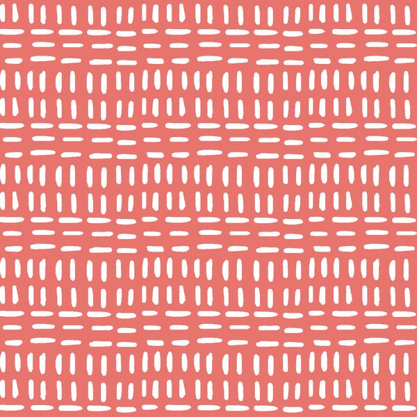 Stitched in Living Coral