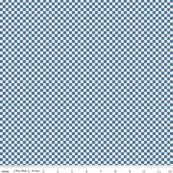 Check Please! in Coastal Blue on Ivory