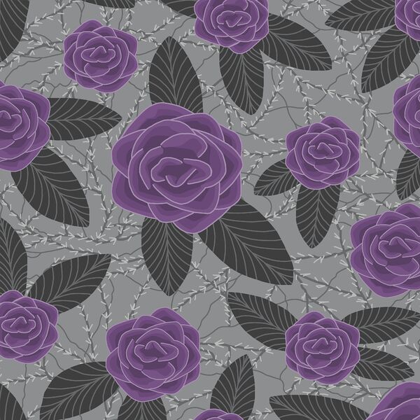 Bed of Roses in Smoke