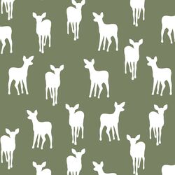 Fawn Silhouette in Olive