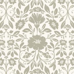 Fleury Tile in Soft Green on Ivory