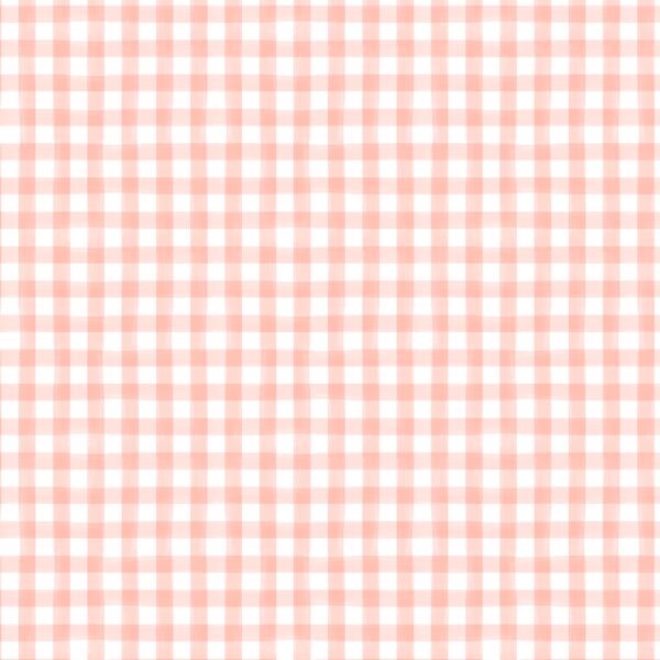 Little Watercolor Gingham in Blooming Pink