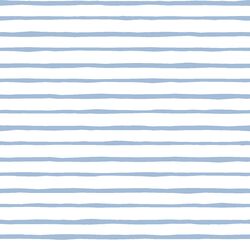 Artisan Stripe in Water on White