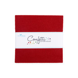 Confetti Cotton 5" Square Pack in Dahlia Red