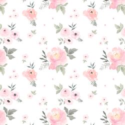 Small Sweet Blush Roses in White