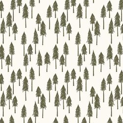 Pine Hill in Forest on Cream