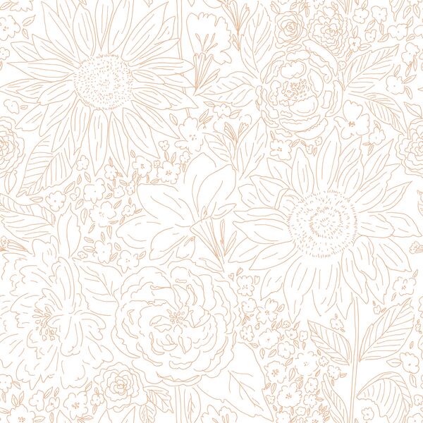 Paperie in Serenity Rose on White