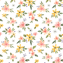 Garden Floral in White