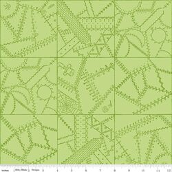 Crazy Patchwork in Green