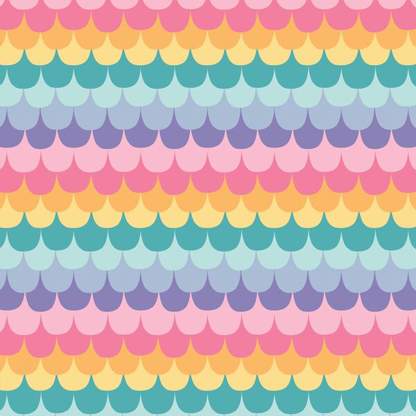Mermaid Tail in Rainbow