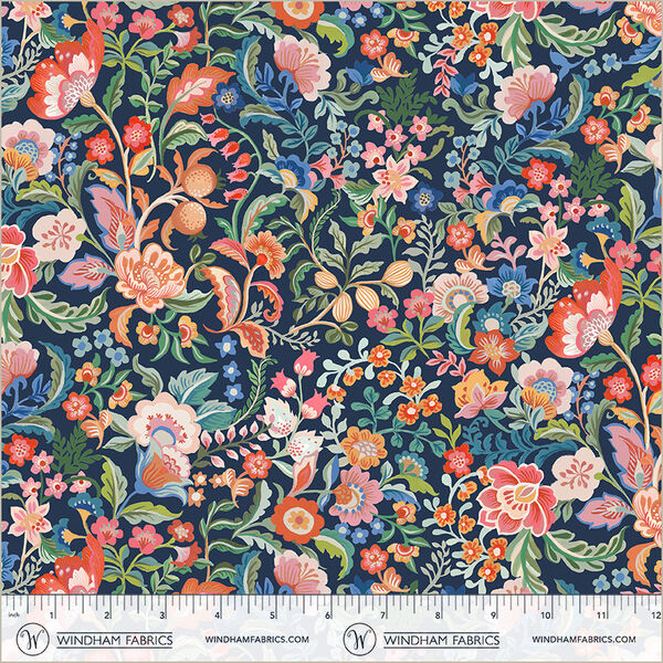 Legacy Blooms in Indigo