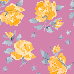 Large Roses in Raspberry