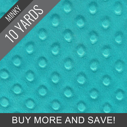 Minky Dimple Dot in Teal - 10 Yard Quick Cut