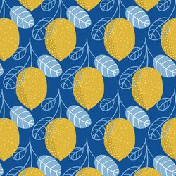 Limoncello in Cobalt Blue