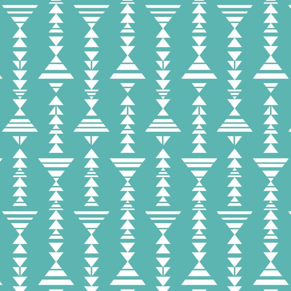 Little Tribal Stripe in Seafoam