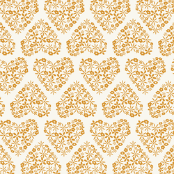 Hearts of Flower in Daisy on Pearl