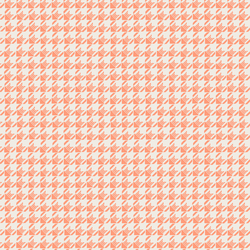 Striped Houndstooth in Coral Pink