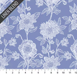 Stitched Dahlia in Cornflower