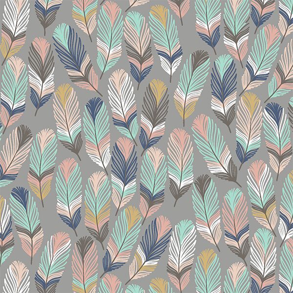 Feathers in Dark Pebble