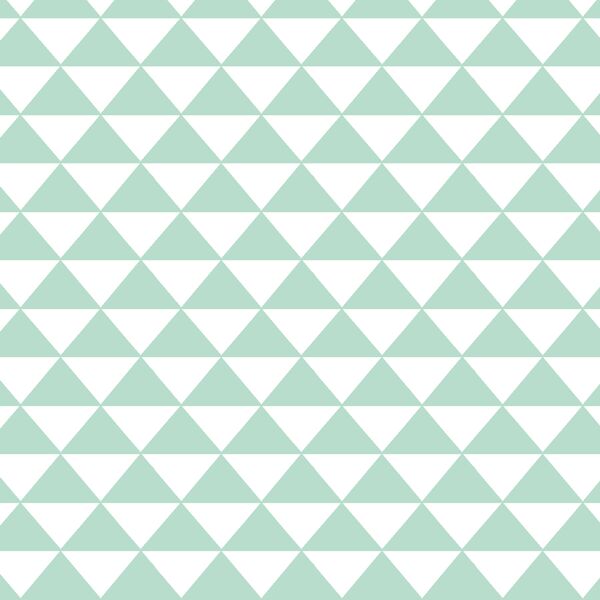 Triangle Mosaic in Mint