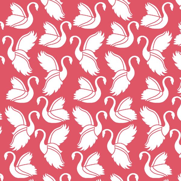 Swan Silhouette in Passion