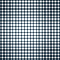 Gingham Check in Deep Navy