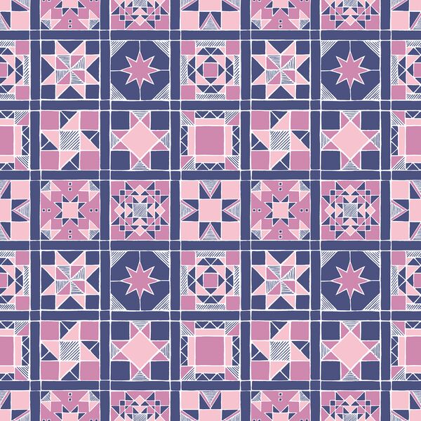 Quilt in Navy Blue
