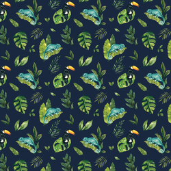 Little Jungle Friends in Navy