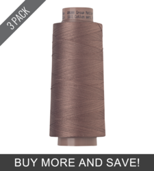 Walnut (9140-0280) - Silk Finish Cotton 40wt - 1600 Yards (3 Pack)