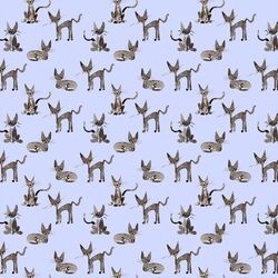Shadow Cat in Periwinkle