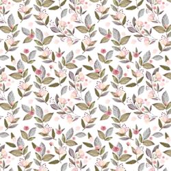 Little Tossed Floral in White