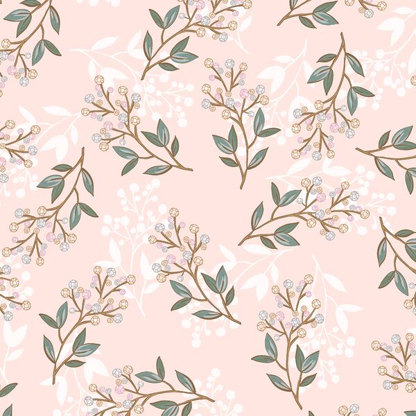 Jeweled Branches in Tulle Pink