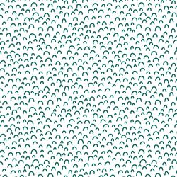 Doodle in Emerald on White
