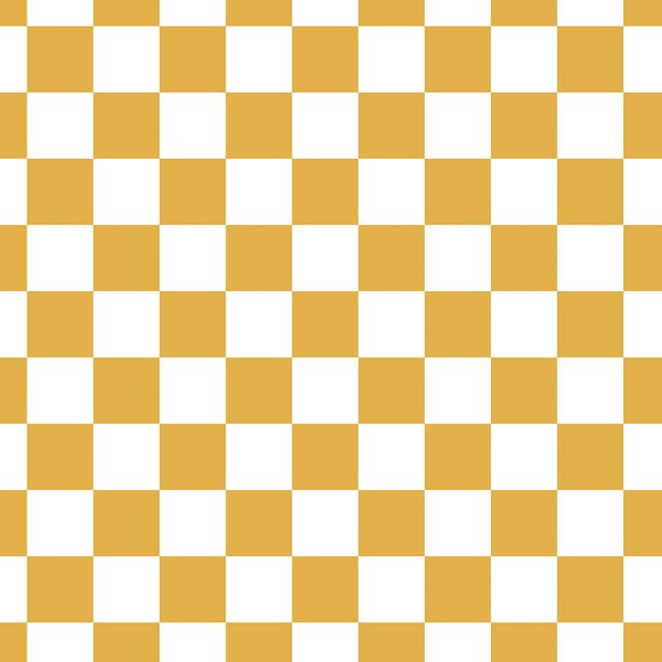 Garden Checkerboard in Daisy Yellow