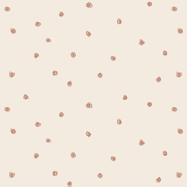 Squiggle Dots in Sienna on Egret