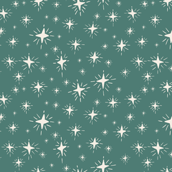Sparkle Stars in Pine Green