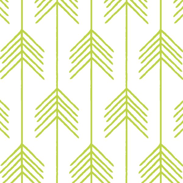 Vanes in Lime on White