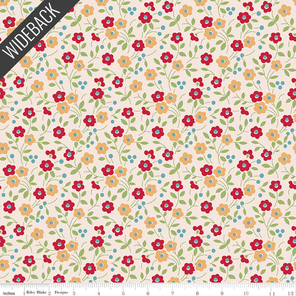 Floral Wideback in Jazzberry