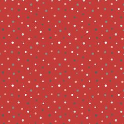 Snow Dot in Lava Red