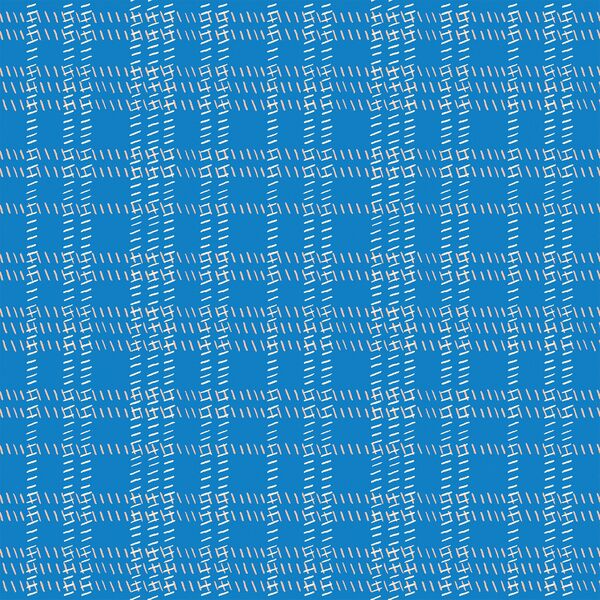 Summertime Plaid in Primary Blue