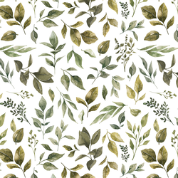 Leaves in White