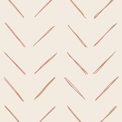 Large Chevron in Sienna on Egret