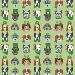 Irish Pups in Lucky Green