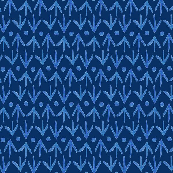 Painted Arrows in Sapphire