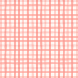 Gingham in Coral