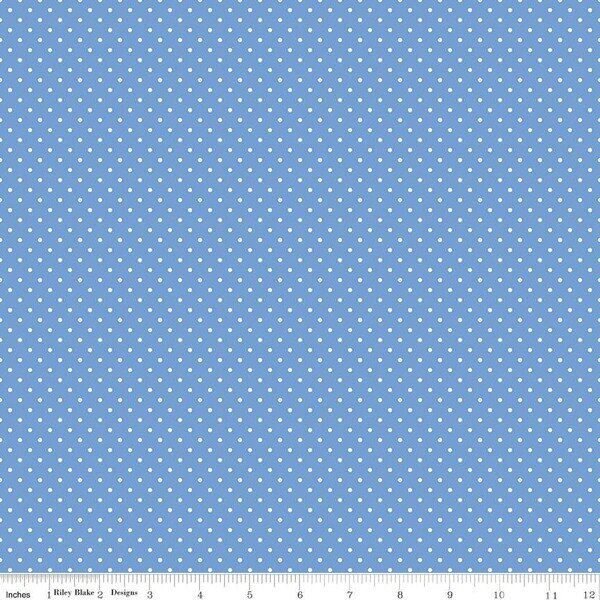 Swiss Dot in Blueberry