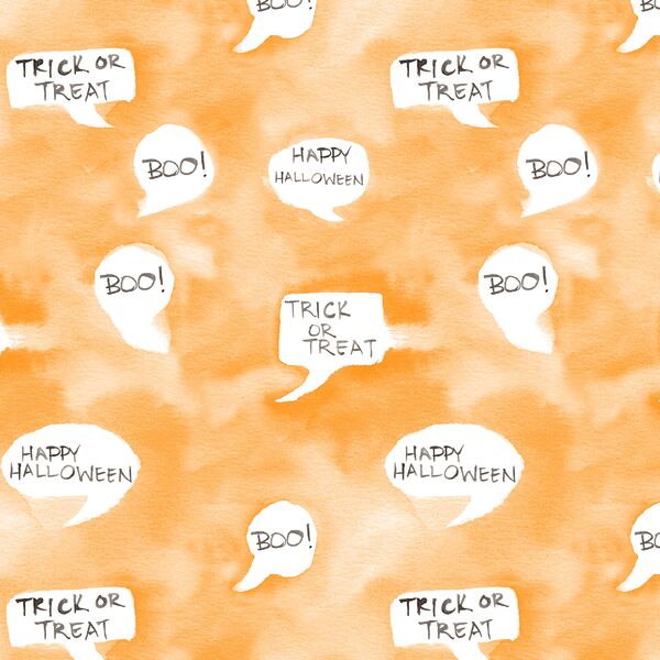 Hello Halloween in Apricot