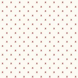 Kisses in Red on Cream