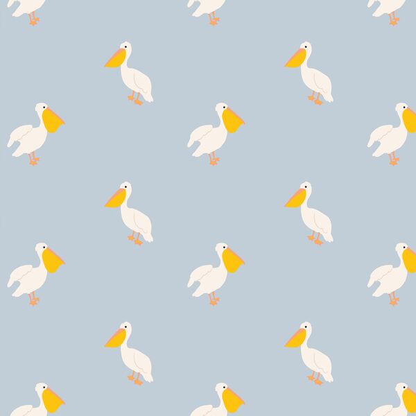 Pelican in Light Periwinkle